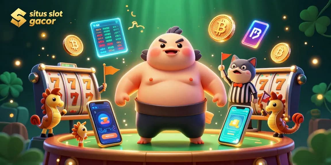 Experience high-stakes gaming with situs slot gacor featuring vibrant casino elements and character interactions.