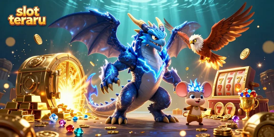 Experience the thrill of slot terbaru featuring an enchanting dragon and vibrant winning symbols.