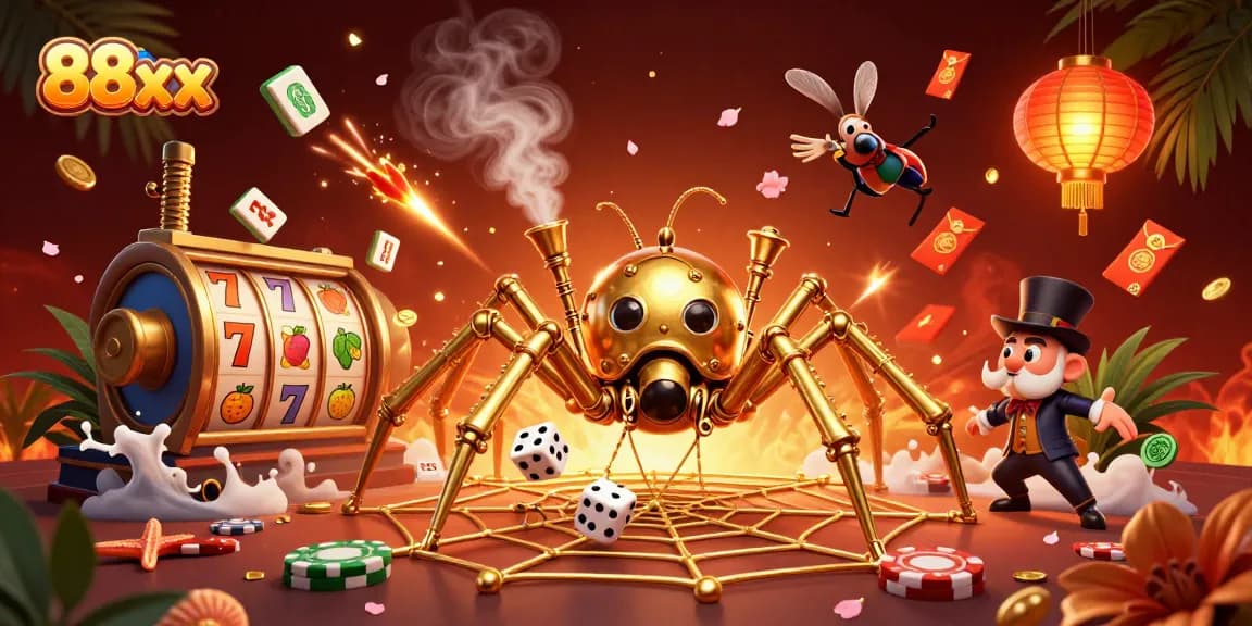 Engage in thrilling gameplay at 88xx among captivating steampunk visuals.