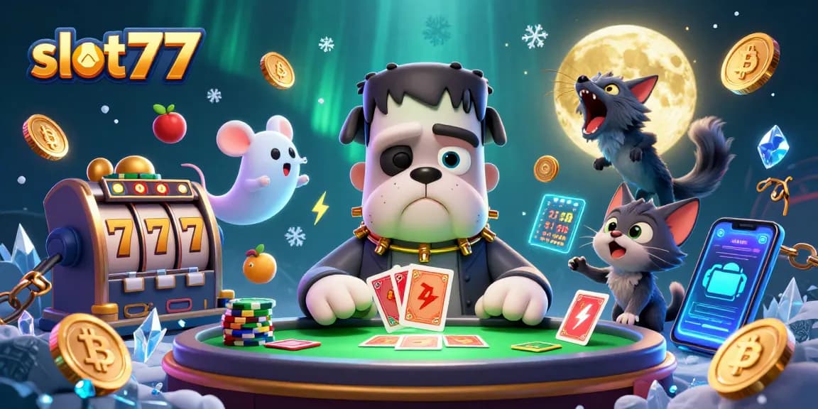 Experience thrilling jackpots with slot777 in a visually stunning casino illustration.