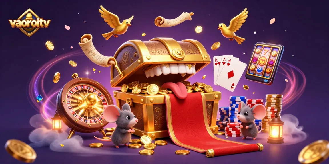 Experience high-stakes gaming excitement at vaoroitv with vibrant characters and dazzling treasures.