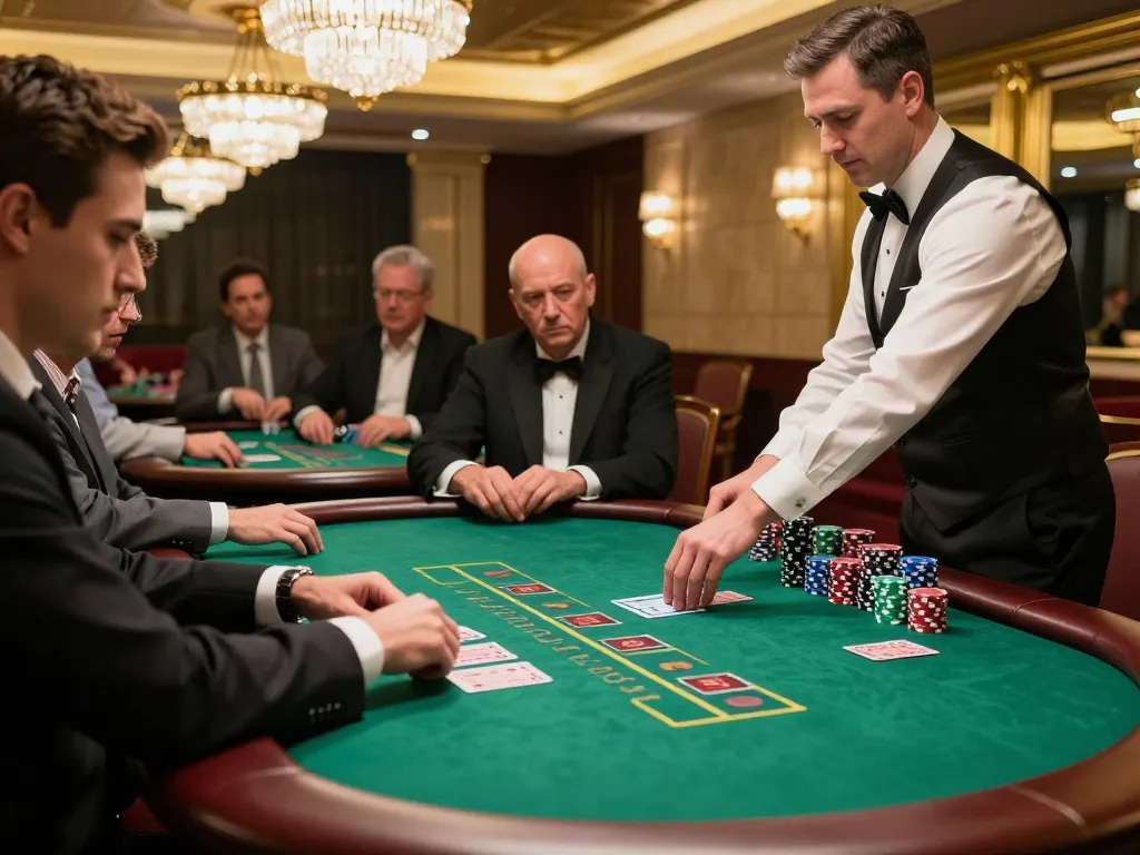 Players engaging in high-stakes blackjack tables highlighting sun win strategies and strategic plays