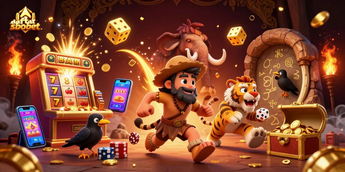 Engage with daftar sbobet at a thrilling prehistoric casino with dynamic 3D visuals and gaming excitement.