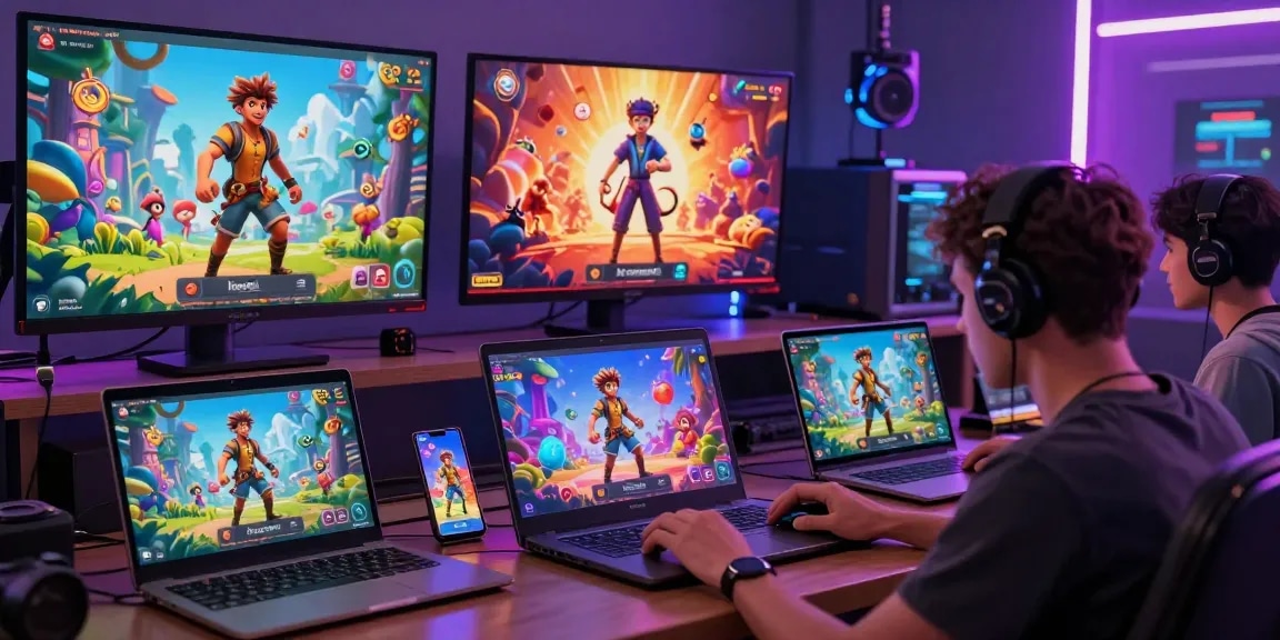 Engaging scene of HTML sex games featuring diverse characters and interactive gameplay across devices.