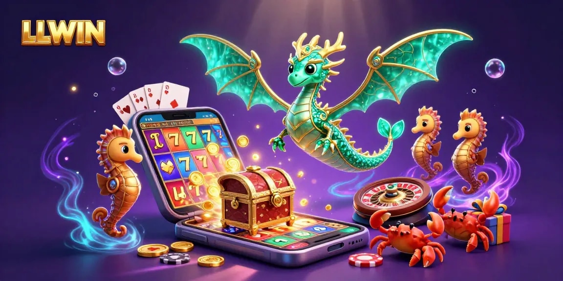 Experience LLWIN's thrilling gaming environment with our vibrant sea dragon and exciting slot games.