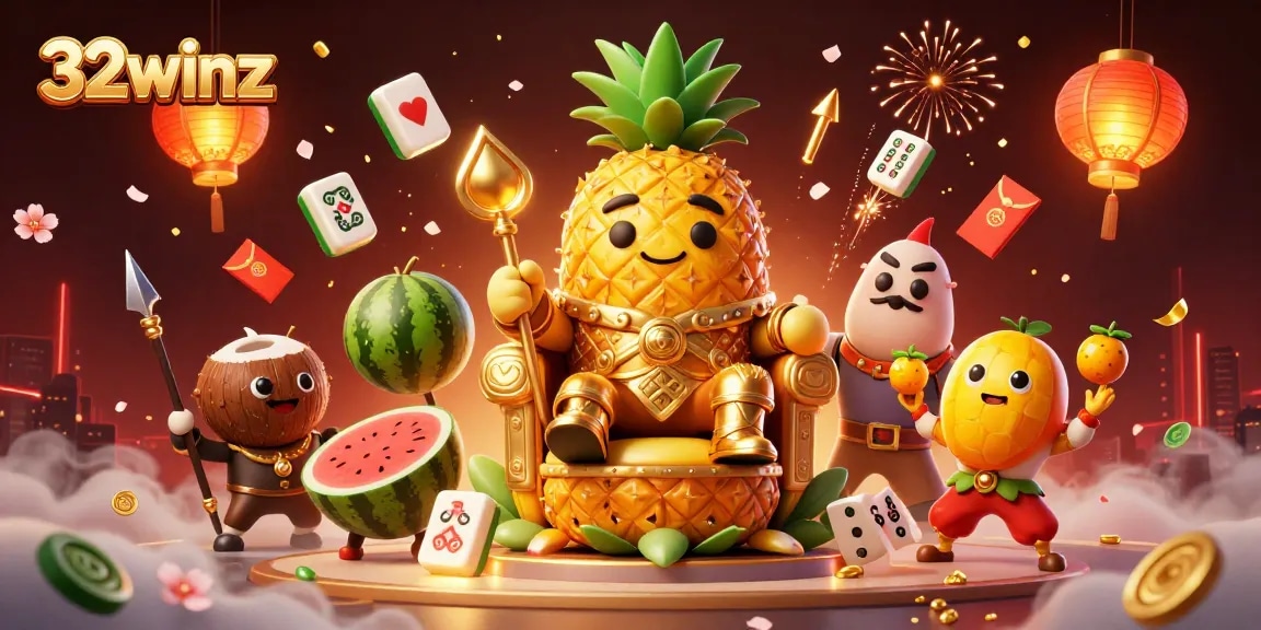 Engage with exciting casino features at 32winz through this festive illustration.