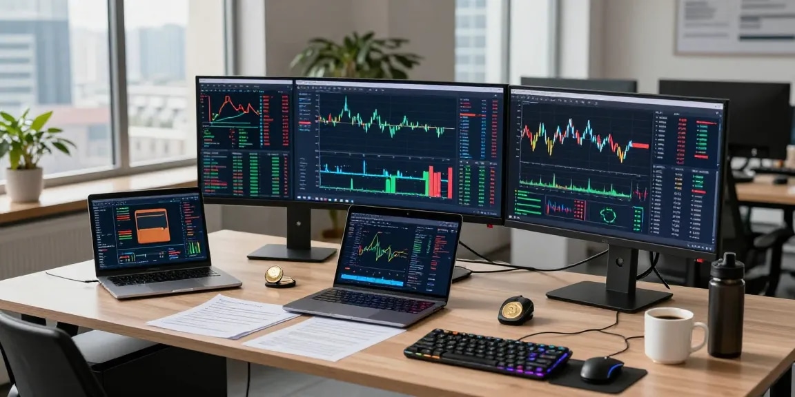 Funexchange trading setup showcasing advanced cryptocurrency tools, digital wallet, and price charts for secure transactions.