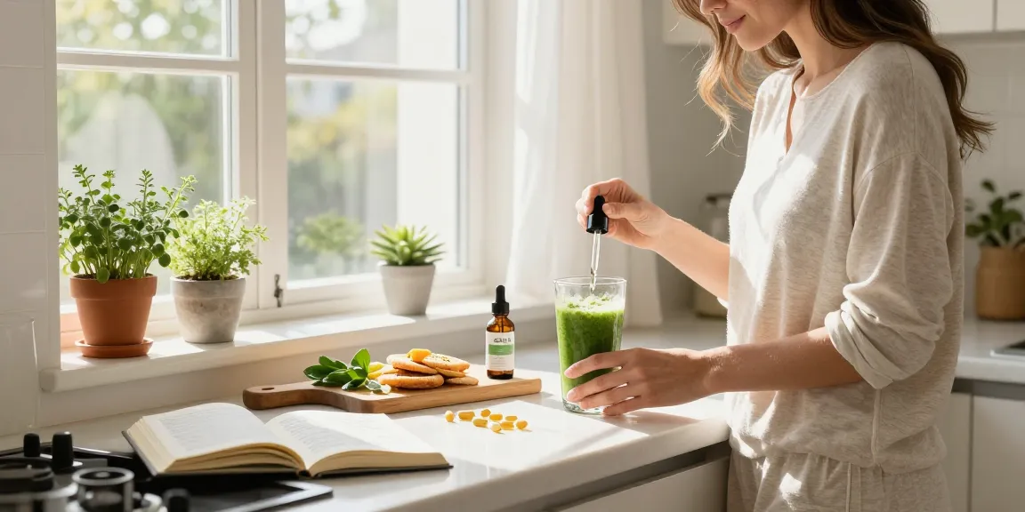 Ministry of Cannabis CBD oil and wellness products in a serene kitchen setting promoting natural health and organic benefits.