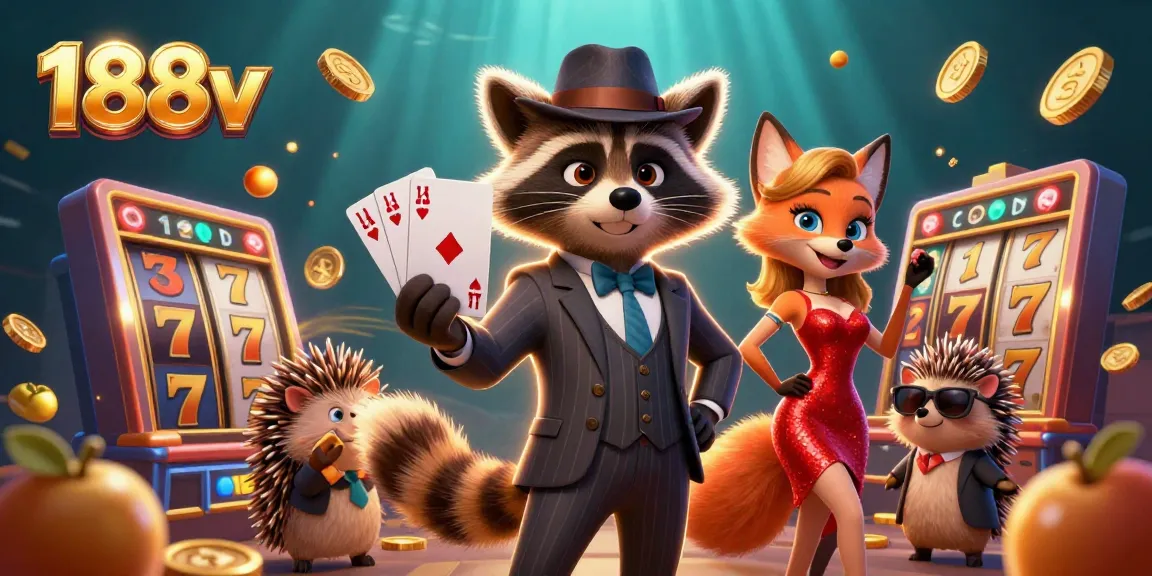 Engage with exciting slot games at 188v, featuring vibrant elements and lively characters.