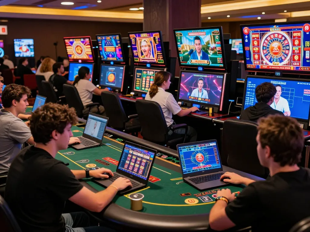 Players enjoying live dealer games on 79win, engaged in an exciting online casino experience