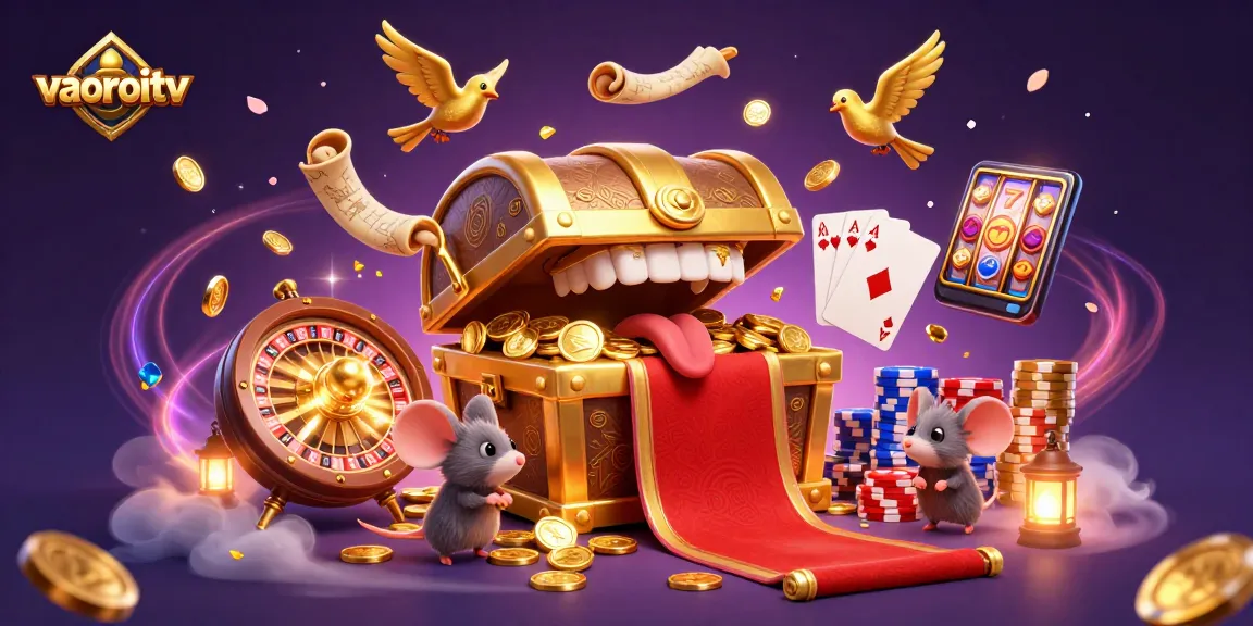 Experience high-stakes gaming excitement at vaoroitv with vibrant characters and dazzling treasures.