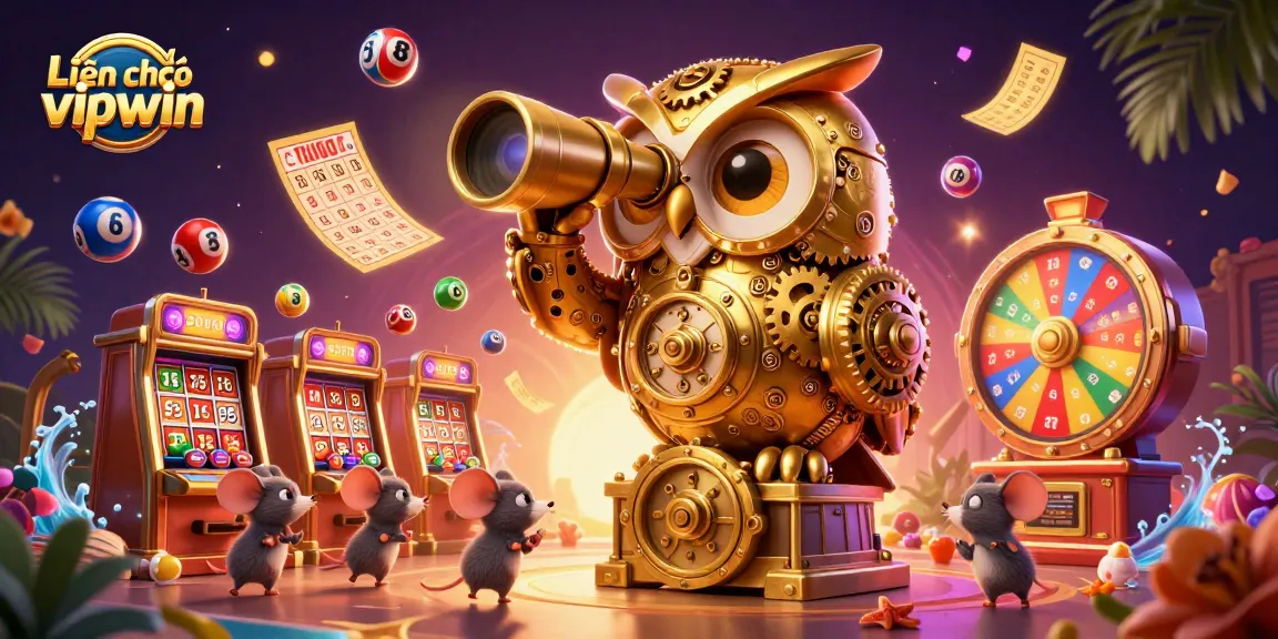 Engage with thrilling casino action at Liên hệ vipwin with a stunning 3D illustration showcasing vibrant lottery elements.
