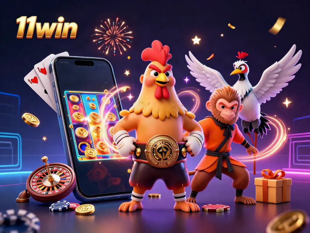 Engage with thrilling games at 11win with vibrant characters and exciting casino elements.