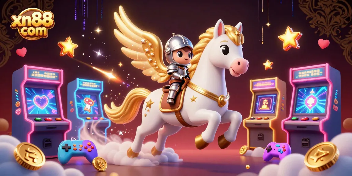 Engage with xn88 com for thrilling gameplay in this vibrant 3D casino experience illustration.