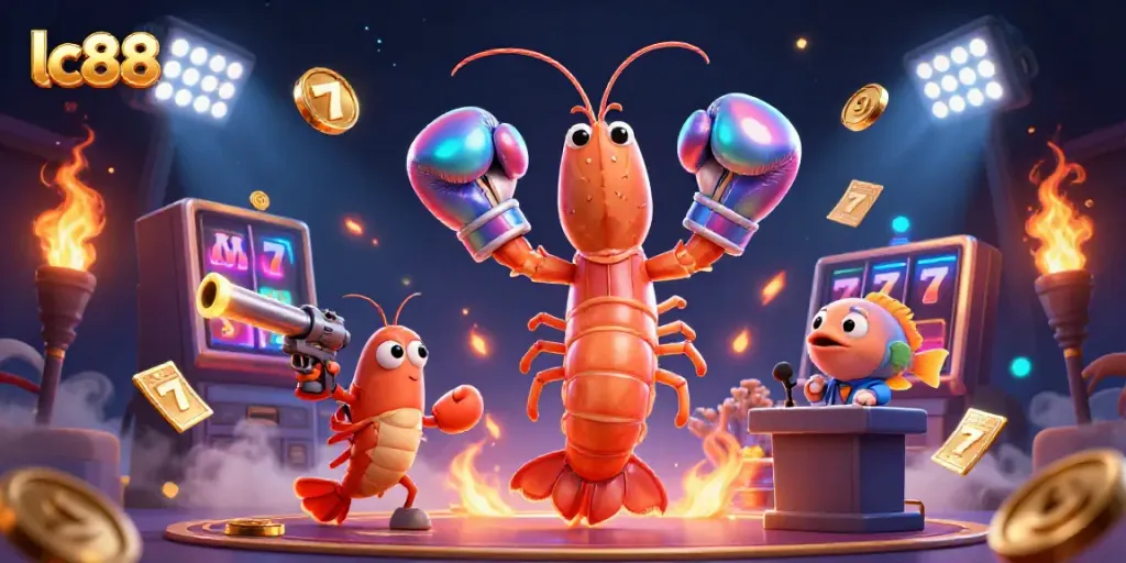 Engage with lively lc88 casino action featuring colorful slot elements and dynamic characters.