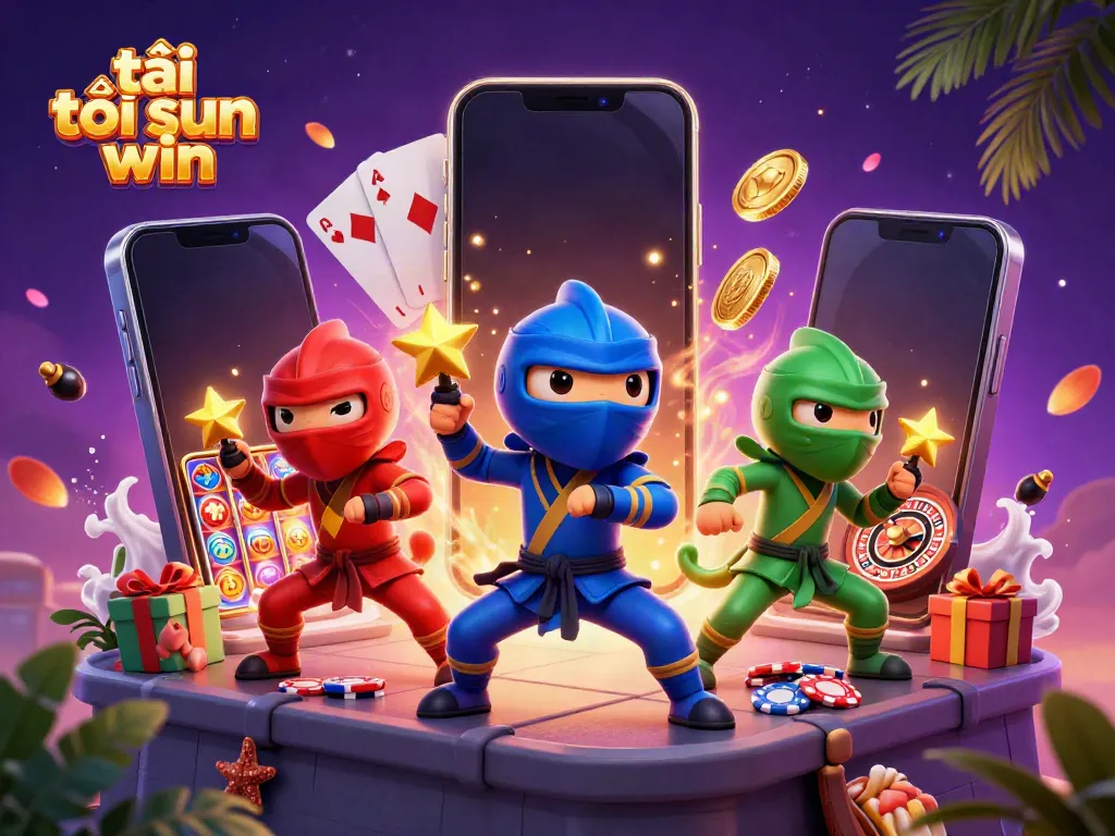 Engage with the thrilling experience of tải sun win, featuring colorful characters and dynamic casino elements.