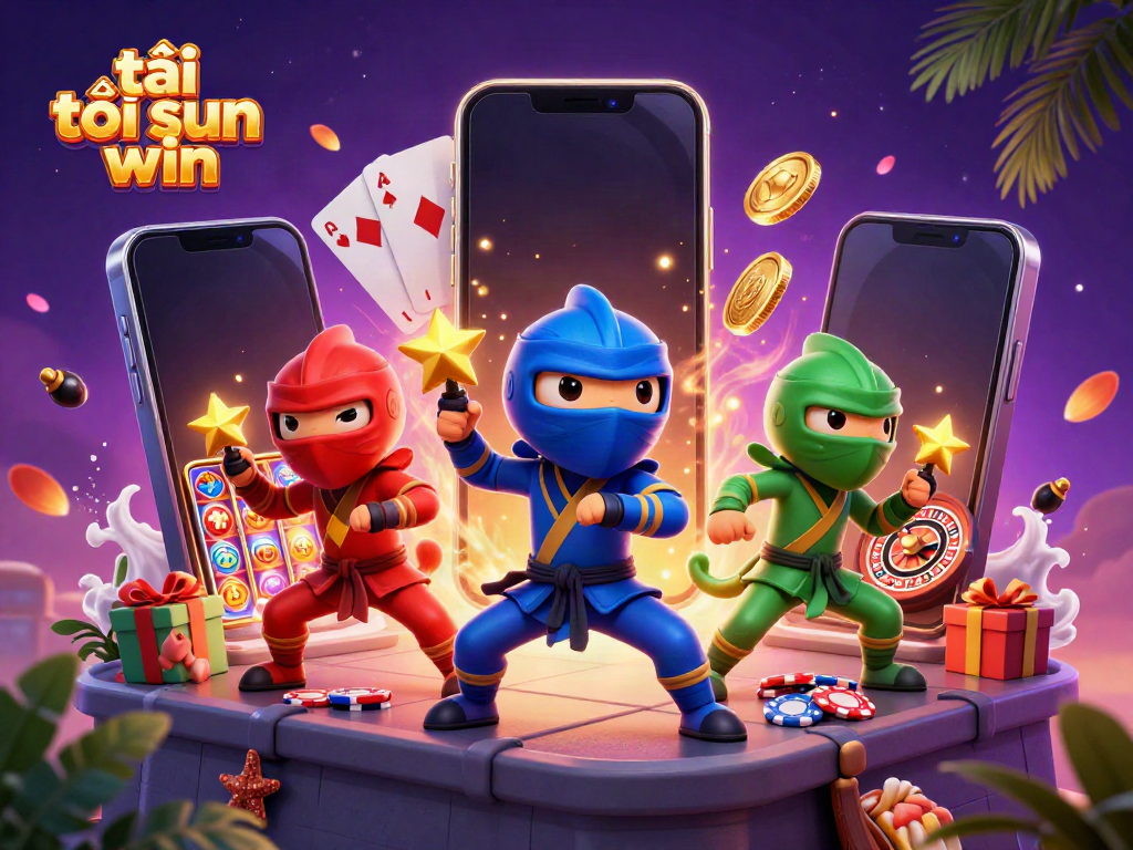Engage with the thrilling experience of tải sun win, featuring colorful characters and dynamic casino elements.