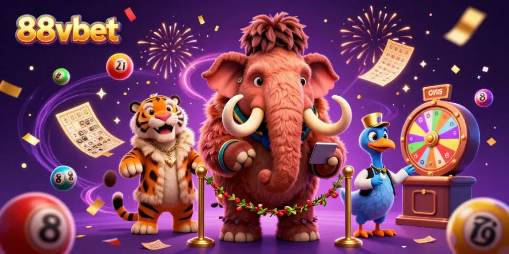 Experience vibrant gameplay with 88vbet's thrilling casino atmosphere featuring 3D characters.