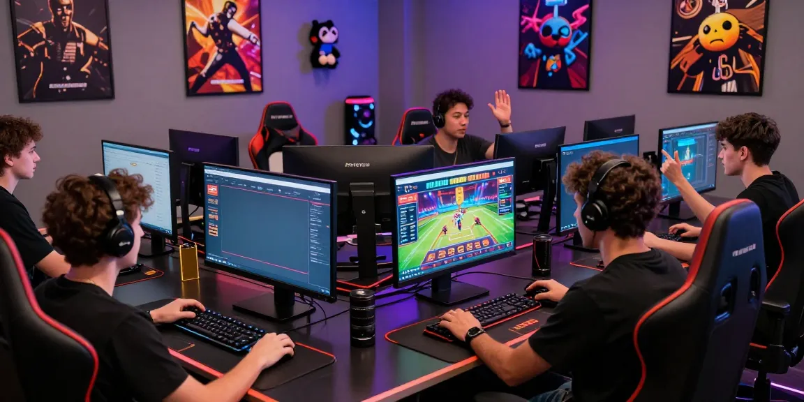 Players immersed in the vibrant FIVE88 gaming platform, celebrating wins and strategizing in a lively gaming environment.