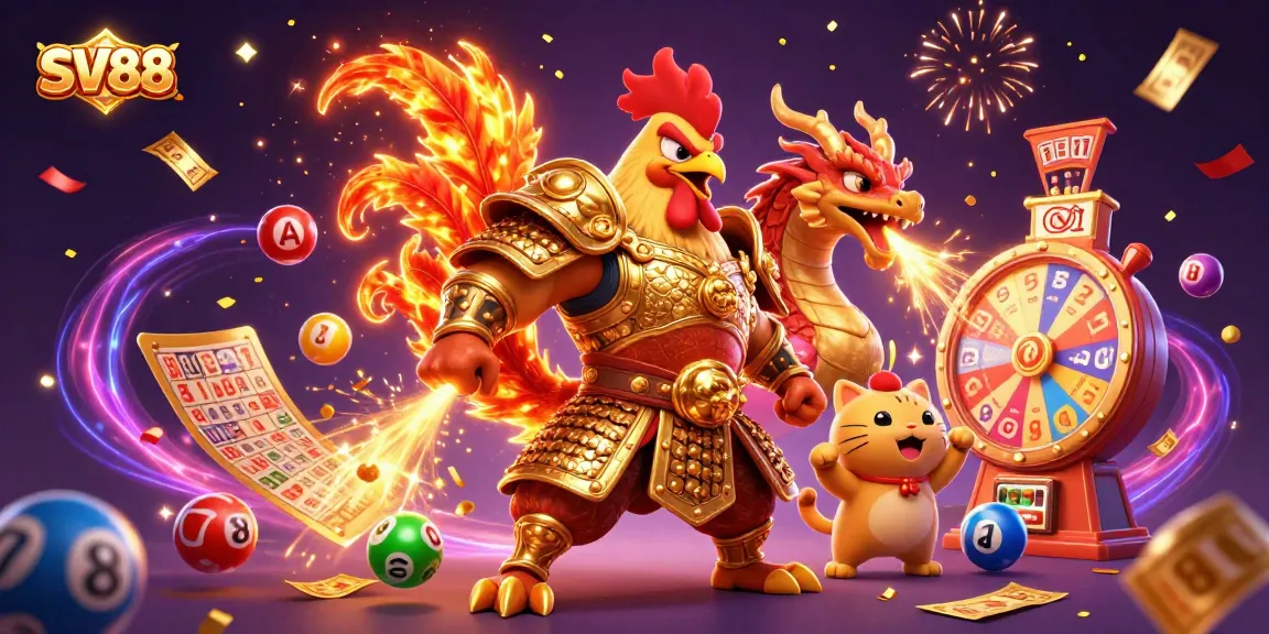 Experience thrilling SV88 casino excitement with dynamic characters and colorful gambling elements.
