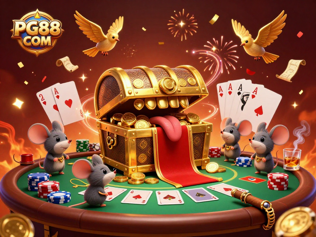 Engage with PG88 COM slots showcasing giant winnings and festive celebrations in an exciting casino scene.