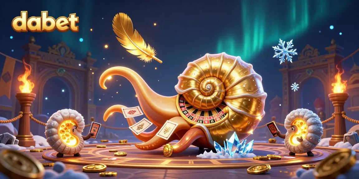 Engage with thrilling dabet gameplay featuring a nautilus roulette wheel and golden elements.