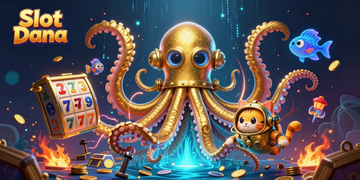 Experience thrilling play with Slot Dana amidst dancing coins and vibrant characters.