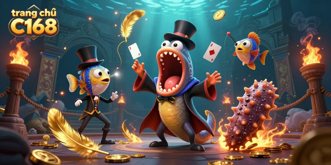 Engage in dazzling magic at trang chủ C168 with unique underwater characters and vibrant casino elements.